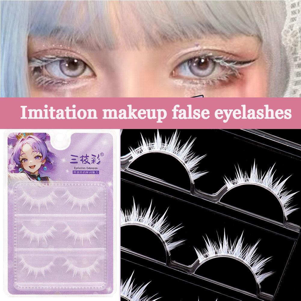 Anime Cosplay Lashes - Beyaz Sahte Kirpikler Cosplay Anime Karakterleri