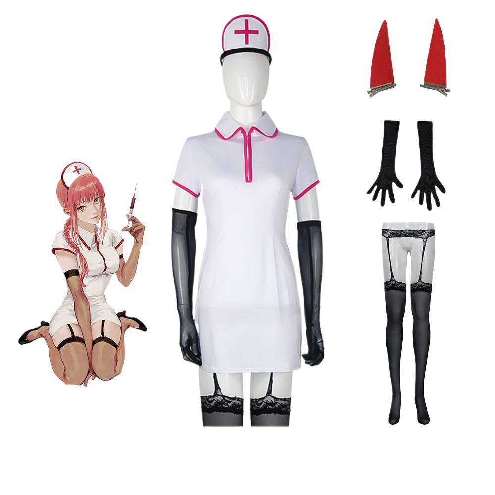 Anime Cosplay Makima - Testere Adam Kostümü, Anime Kızı, Makima