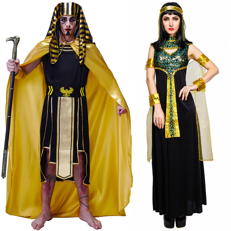 Egypt Cosplay Anime - Cadılar bayramı Erkekler Antik Mısır Kraliçesi