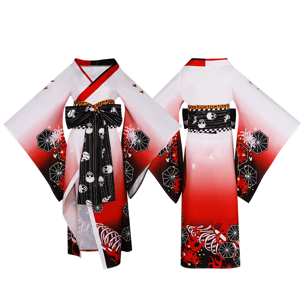 Anime Cosplay Makima - Testere Adam Hyakkiyakou Kimono Cosplay Kostüm