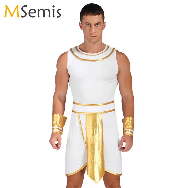 Egypt Cosplay Anime - Cadılar bayramı Antik Mısır süslü elbise