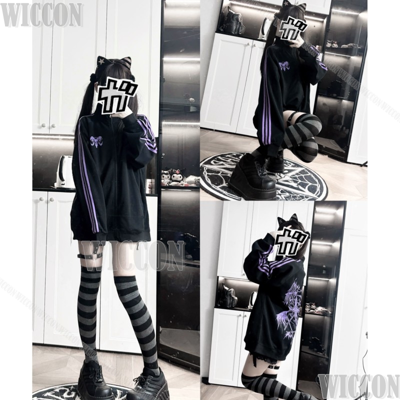Anime Cosplay Black Girl - Siyah Ceket Cosplay Kostüm Gotik Üniforma