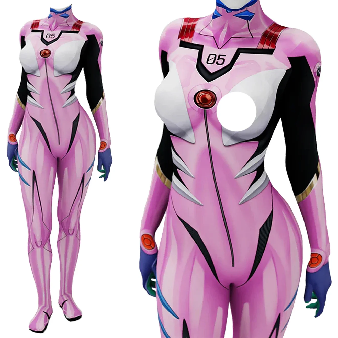 Anime Cosplay For Girls - Anime EVA 05 Makinami Cosplay Kostüm