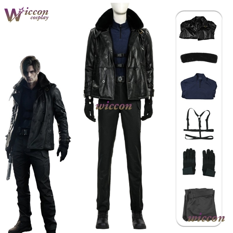 Anime Cosplay Japanese - Kosplay Requiem Resident Evil Leon·S·kennedy Cosplay