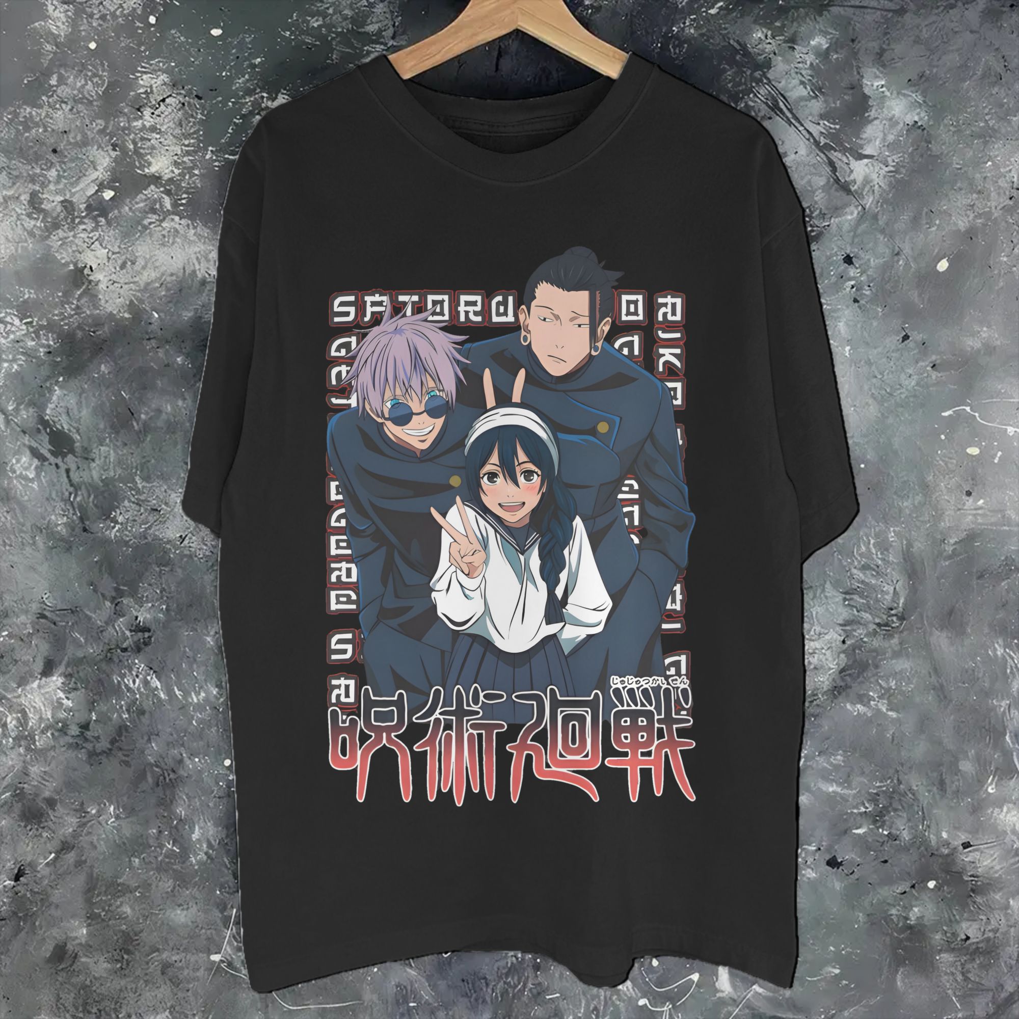 Anime Cosplay Ideas For Women - Anime Trio Estetik Jujutsus Kaisens Tee