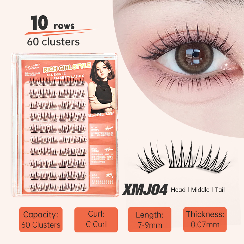 Anime Cosplay Lashes - Yelix Kendinden Yapışkanlı Küme Kirpikler 10