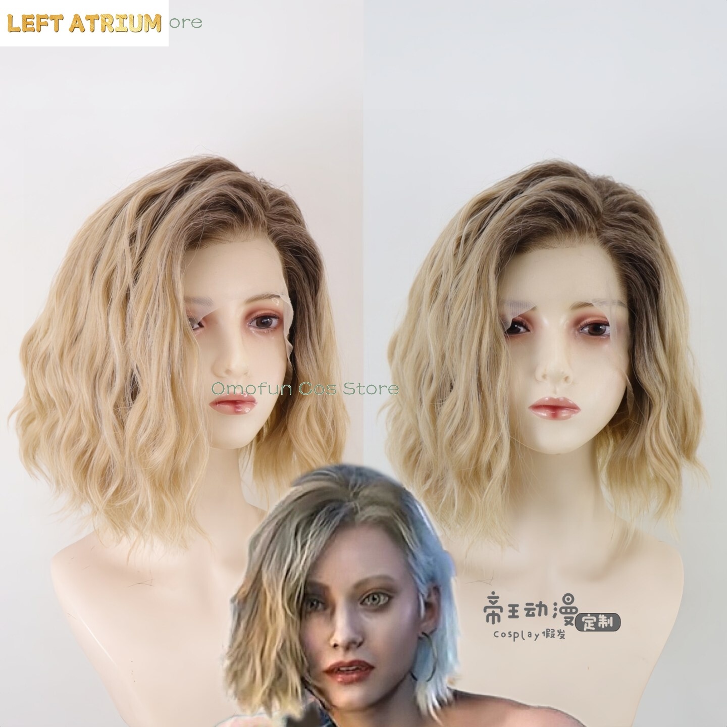 Anime Cosplay Japanese - Re9 REQ Grace Cosplay Ashcroft Peruk