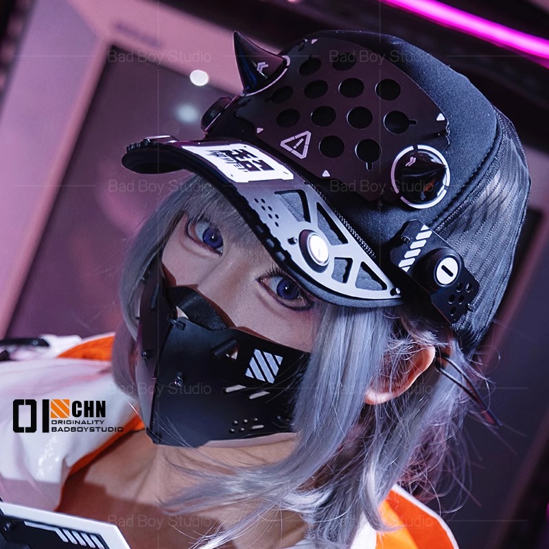 Anime Cosplay With Mask - 2025 Oyun Cyberpunk Cosplay Maske Aksesuarları