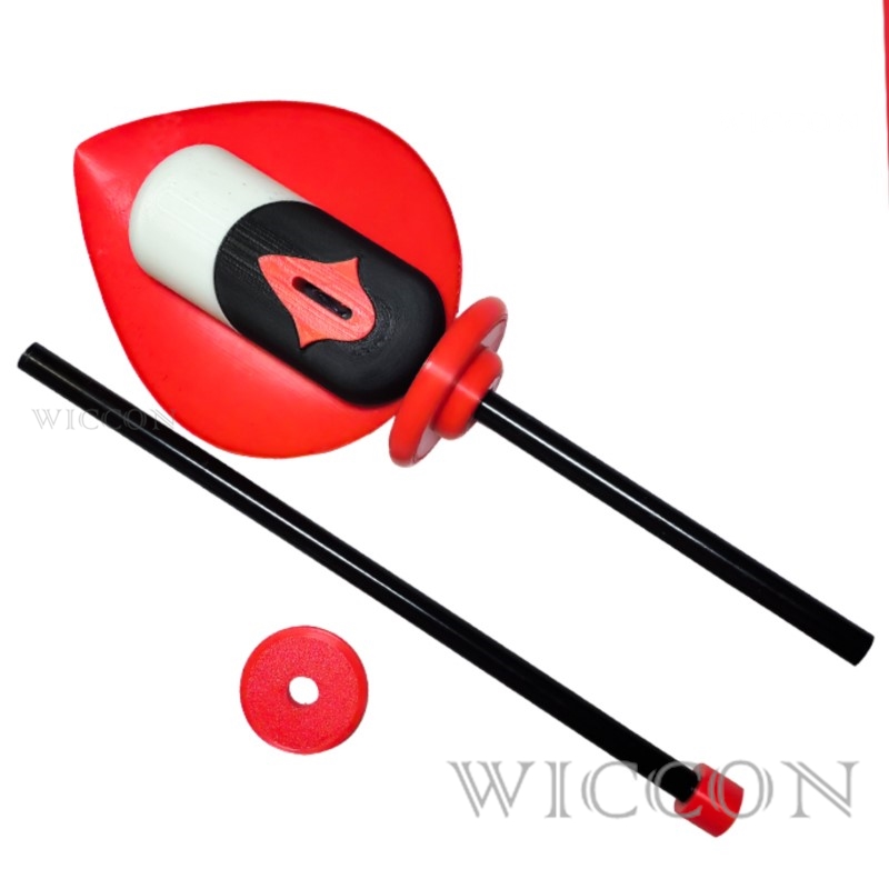 Anime Cosplay Glasses - Alastor Cosplay Mikrofon Kamışı Başlık Gözlük
