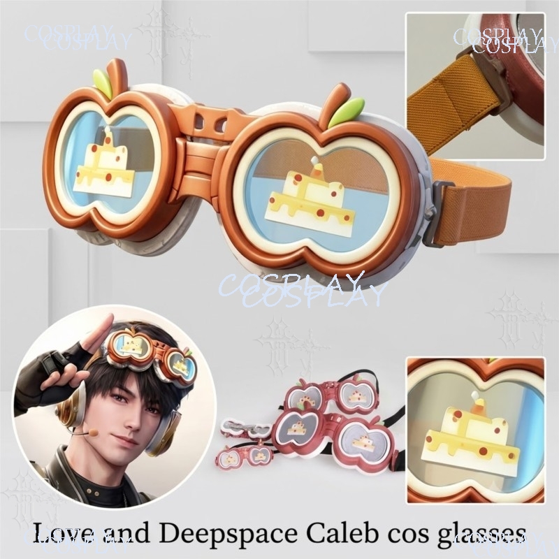 Anime Cosplay Glasses - Game Love and Deepspace Karakteri Caleb