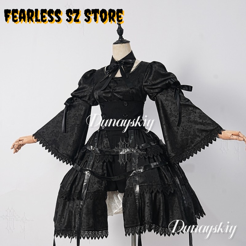 Kız Gotik Elbise Cadılar Bayra - Anime Cosplay Black Girl incelemesi ve fiyatı