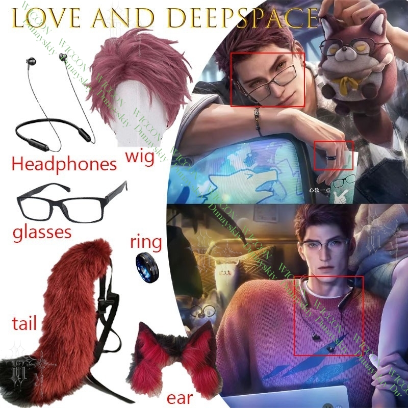 Love And Deepspace Valko Cospl - Anime Cosplay Glasses incelemesi ve fiyatı