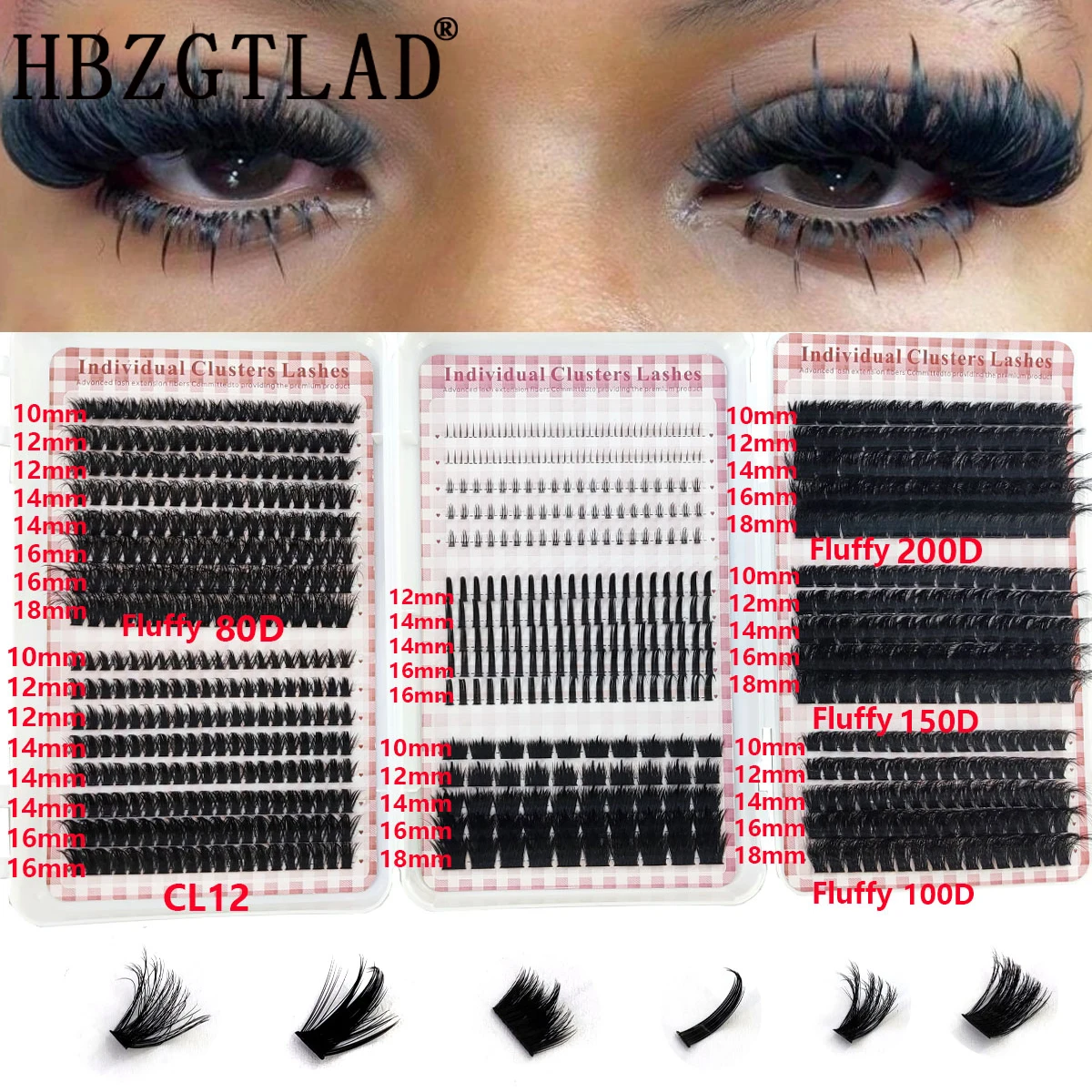 HBZGTLAD 200D-60D Alt ve Sivri - Anime Cosplay Lashes incelemesi ve fiyatı