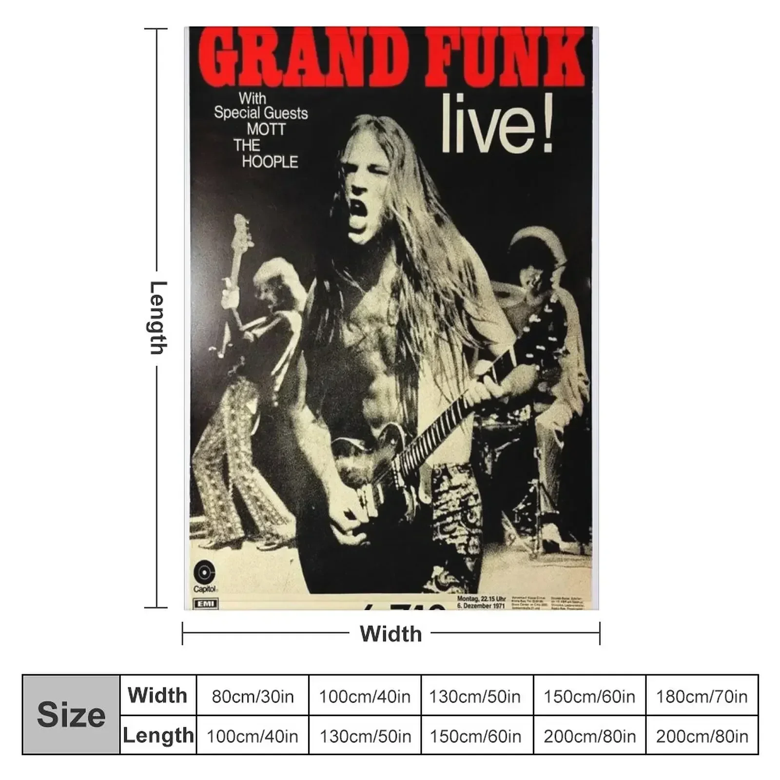 Grand Funk - Konser Posteri. S - Anime Cosplay Idea incelemesi ve fiyatı