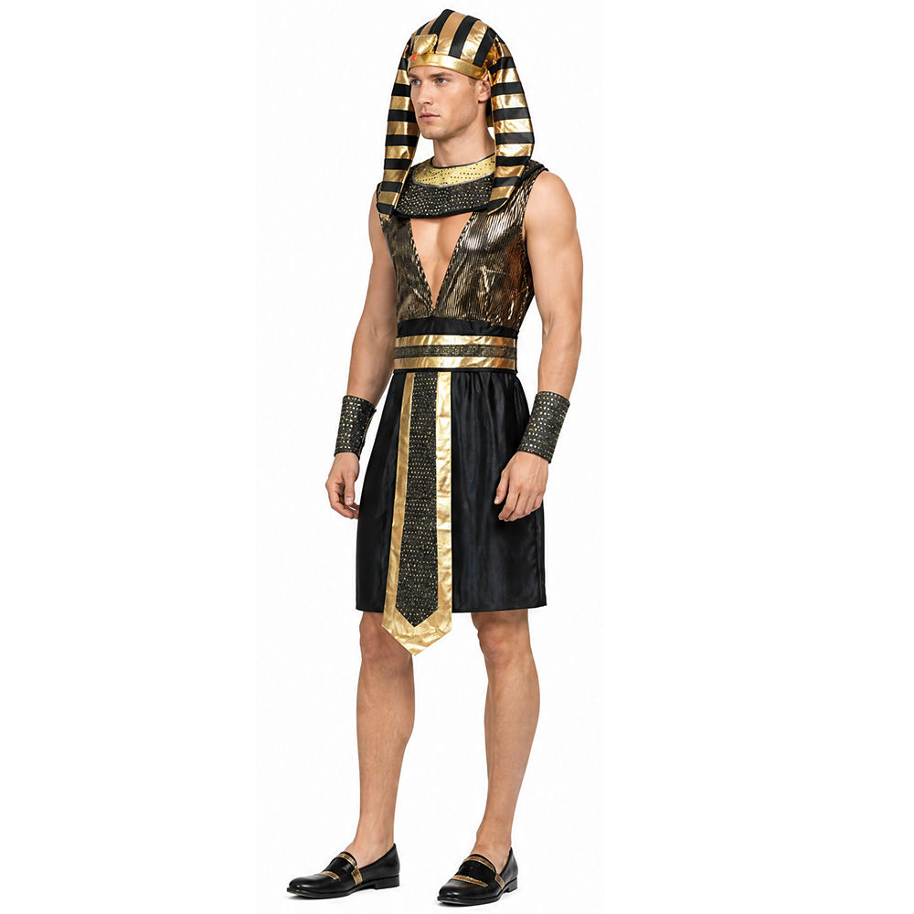Erkekler Mısır Firavunu Kostüm - Egypt Cosplay Anime incelemesi ve fiyatı