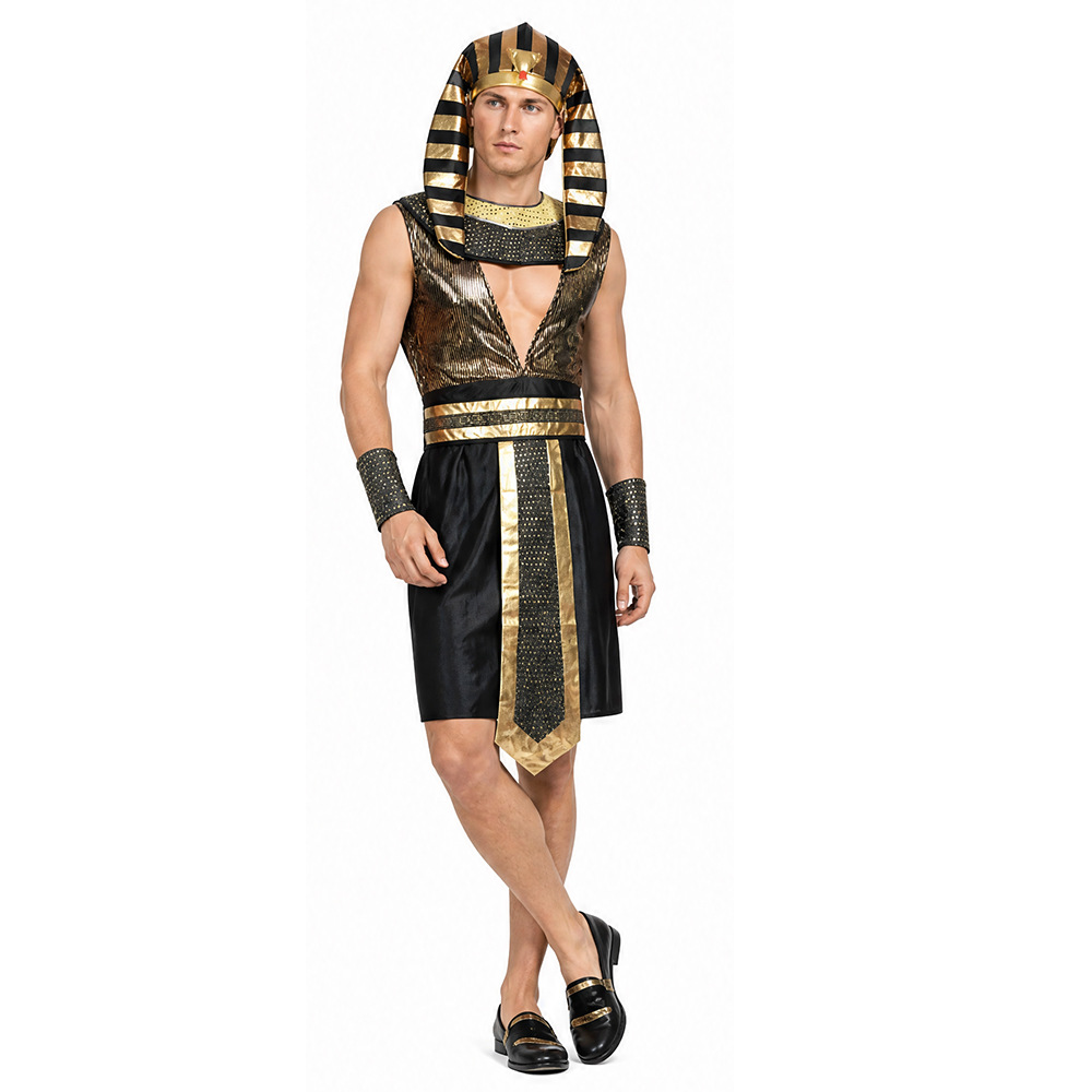 Erkekler Mısır Firavunu Kostüm - Egypt Cosplay Anime incelemesi ve fiyatı