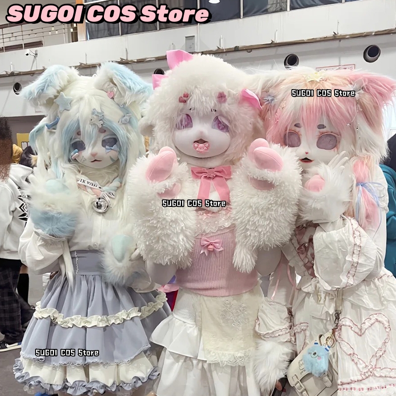 aBcSCS*Fursuit Kafa Kigurumi S - Anime Cosplay With Mask incelemesi ve fiyatı