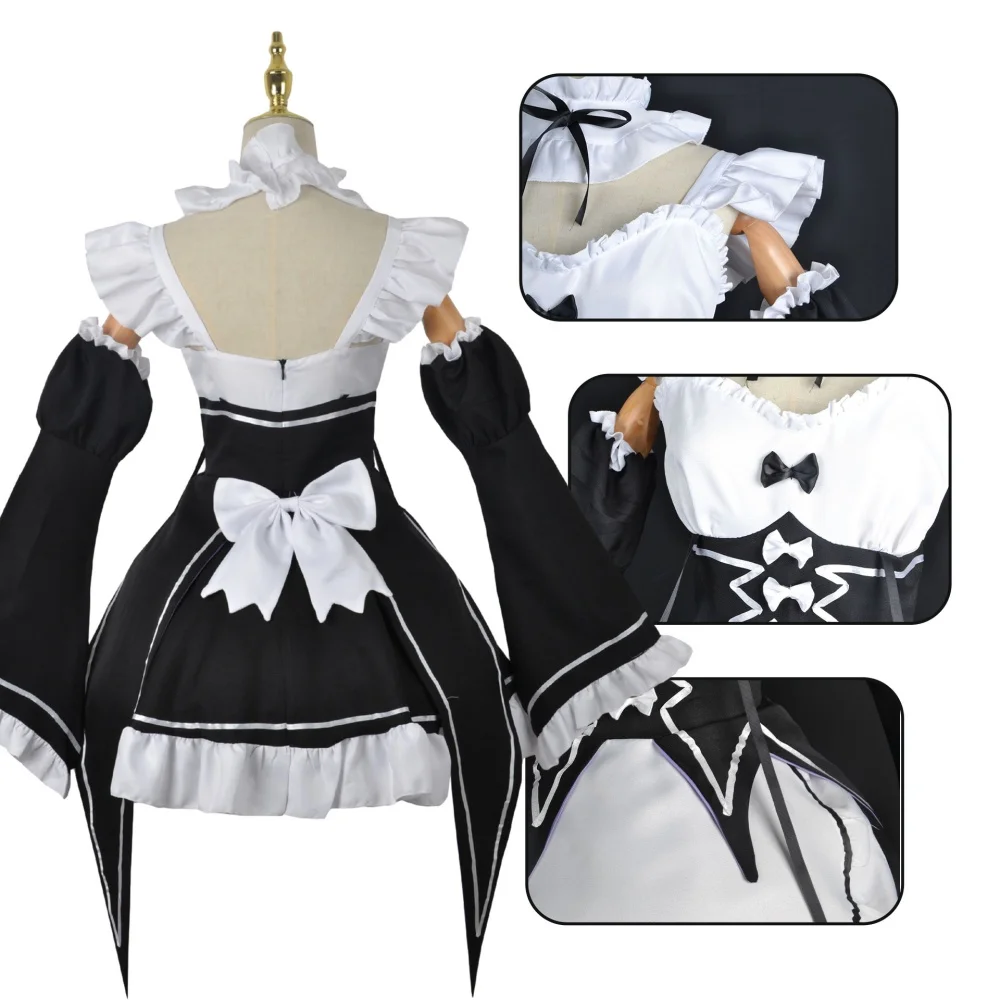 Anime Ram Rem Hizmetçi Cosplay - Anime Cosplay Live incelemesi ve fiyatı