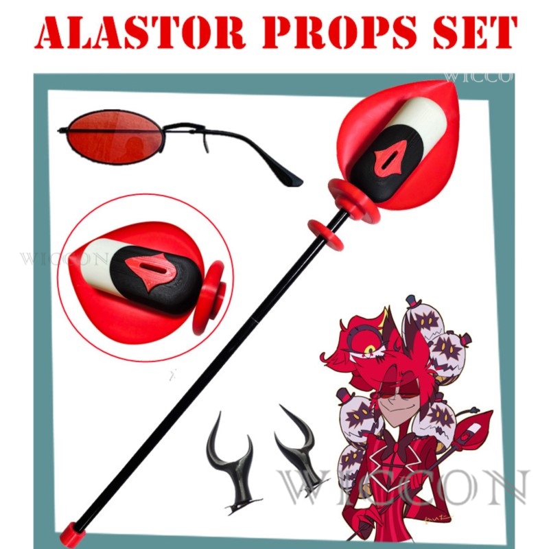 Alastor Cosplay Mikrofon Kamış - Anime Cosplay Glasses incelemesi ve fiyatı